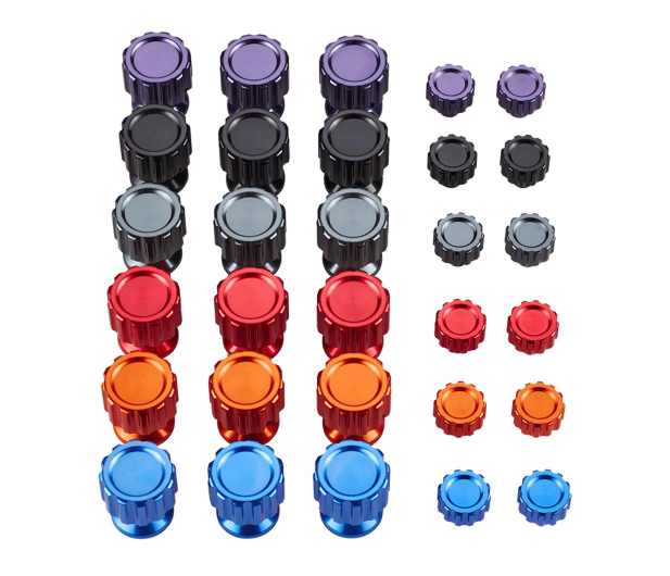 Asetek Aluminum Button Color Kit - 6 colors - 1369868 - zdjęcie
